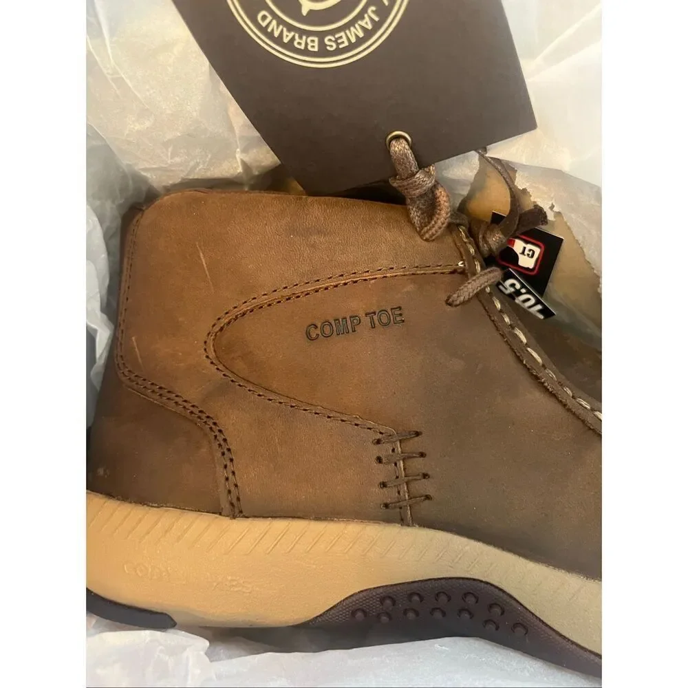 CODY JAMES MEN'S LOW CUT CASUAL DRIVER WORK SHOES - COMPOSITE TOE Size 10.5D NEW